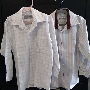 2- pack size 8 boys Joseph Robert shirts